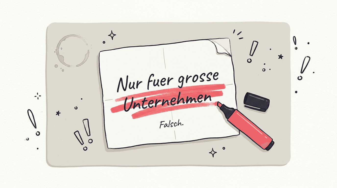 ERP-Systeme sind nicht nur für grosse Unternehmen geeignet!