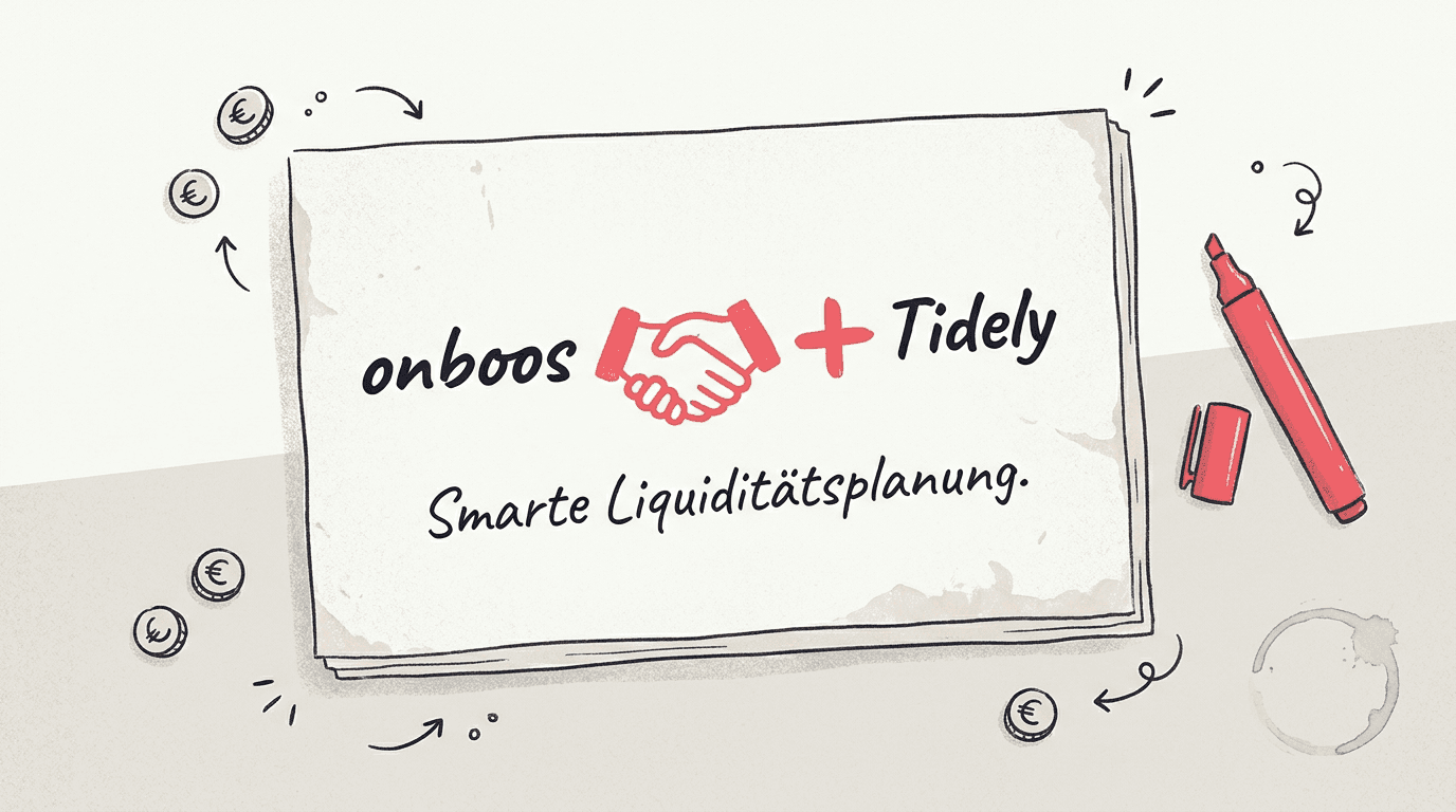 onboos 🤝 Tidely: Smarte Liquiditätsplanung für KMU und Start-ups - Titelbild